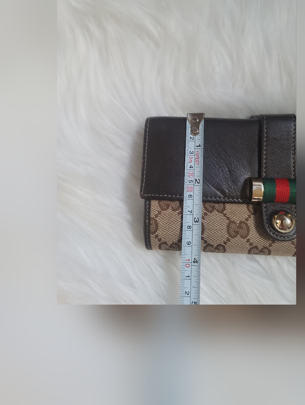 Gucci Long Wallet GG Canvas Leather Brown - Picture 12 of 13